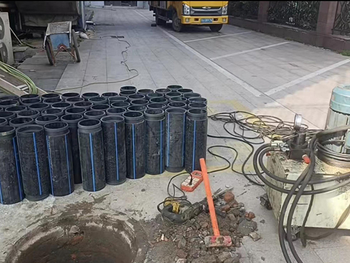 潘集PE置换管厂家 DN315置换管 非开挖管短管置换